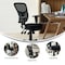 Flash Furniture Mid-Back Black Mesh Swivel Ergonomic Office Chair with Adjustable Arms HL-0001-GG - alternate 4